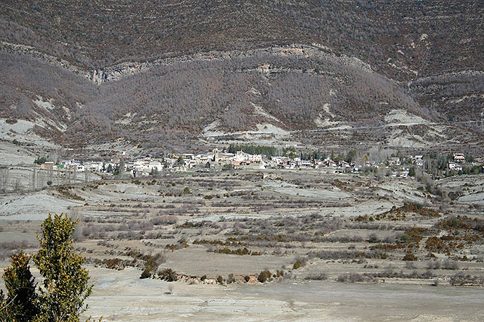 Vista de la localidad de Arguis