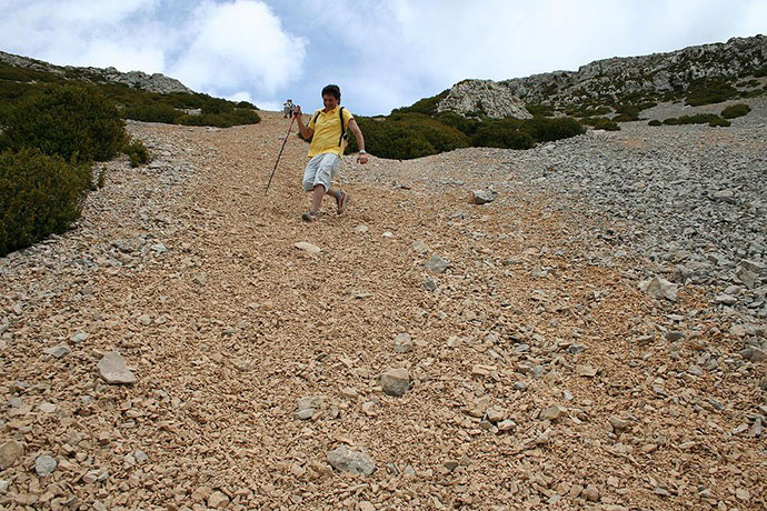 Descenso por la pedrera