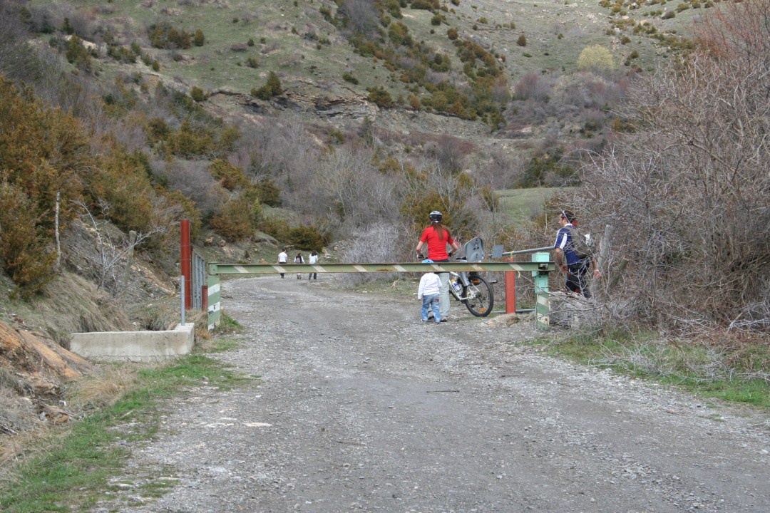 Vallado de la pista