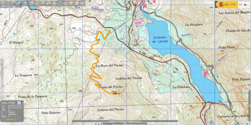 Mapa IGN. Ascensión Pacino