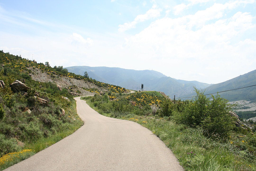 Serpenteando por la carretera