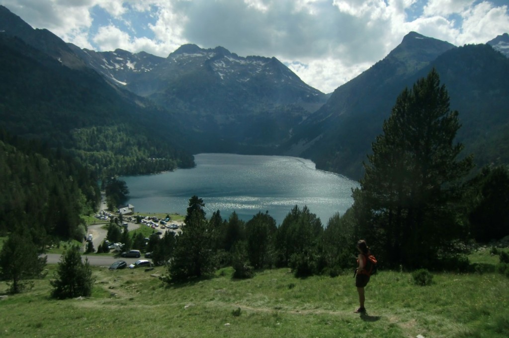 Lac d´Orédon y zona de aparcamiento