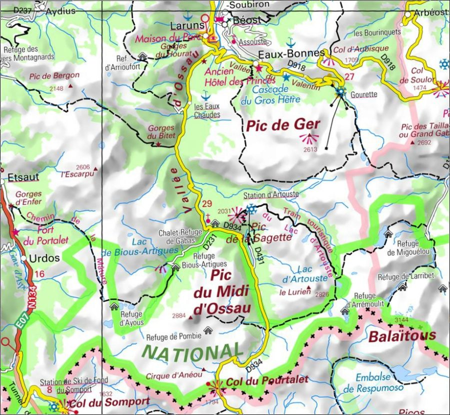 Mapa de ubicación obtenido de la web Geportail France